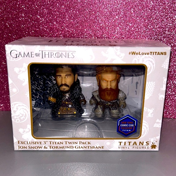 Titans Exclusive 3” Game Of Thrones Jon Snow and Tormund vinyl figures - Picture 1 of 5